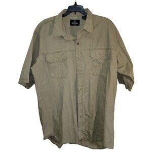 Redhead Men's Size XL Khaki Cotton Blend S/S Hunting Outdoor Shirt Coyote Brn